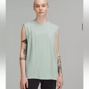 Lululemon Modal Pleated Shoulder Tank Top